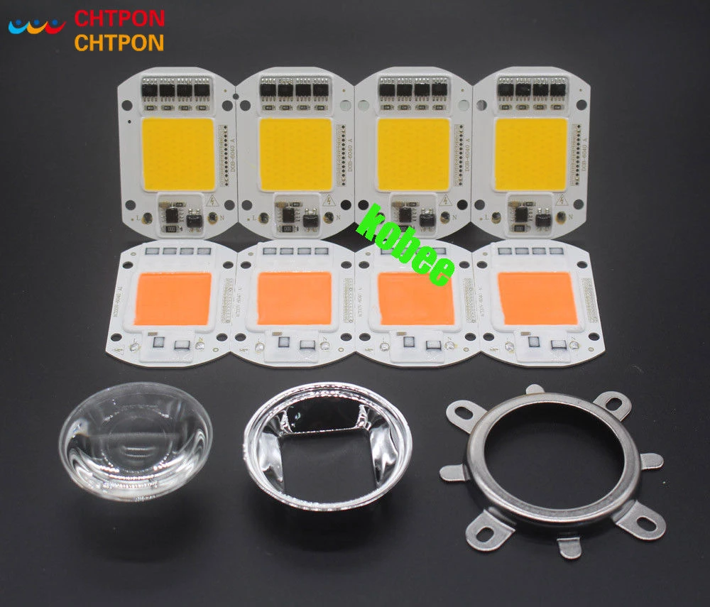LED COB Grow White Chip+Lens Reflector 50W 30W 20W 110V/220V For LED Flood Light LED COB Grow White Chip+Lens Reflector 50W 30W 20W 110V/220V For LED Flood Light