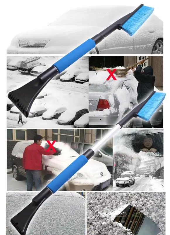 Car Styling Car Accessories Vehicle Snow Ice Scraper SnowBroom