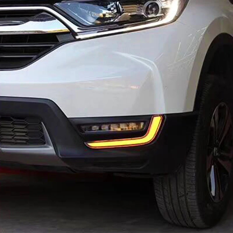 ROADOT автомобиля светодиодный дневные ходовые огни для Honda CR V таможенный приходной