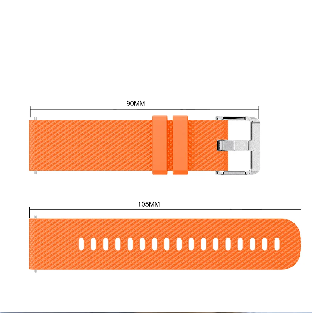 Цветной мягкий силиконовый сменный ремешок для Garmin Vivoactive3 Vivomove HR, умный Браслет для Garmin Vivoactive 3, ремешок для часов - Цвет: Оранжевый
