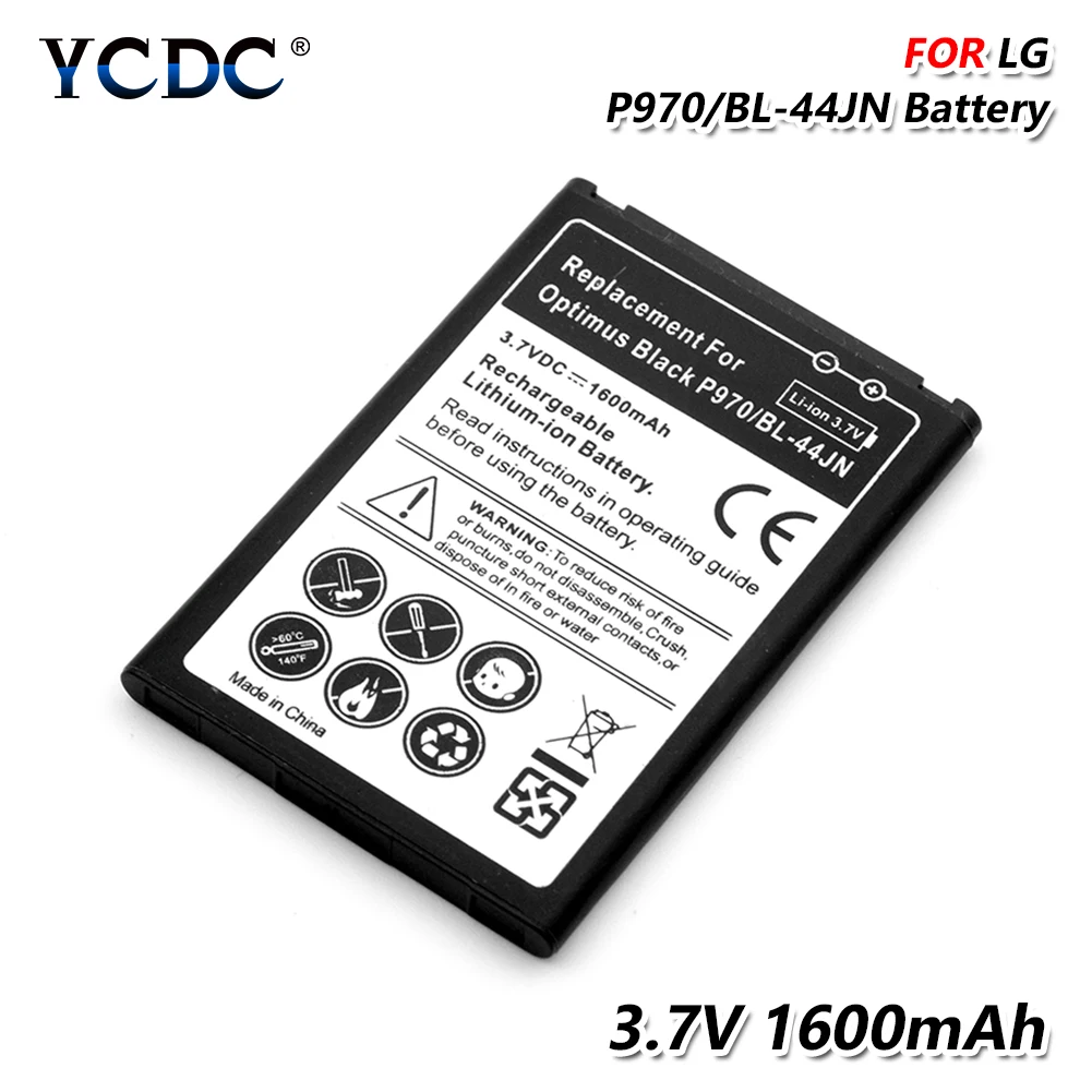 

BL-44JN BL 44JN BL44JN Mobile Phone Li-ion Battery for LG Optimus Zone P970 E730 P690 P693 E510 C660 p698 c660 L5 E610 E730 E400