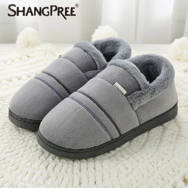SHANGPREE Women Slippers Winter Sweet Home cotton Slippers Woman Indoor Shoes Warm Soft Slip On Gray Pink Grey Couple Slipper millffy 2018 new summer sweet ladies shoes pink girl home slippers cotton indoor slip on knot stripe slippers