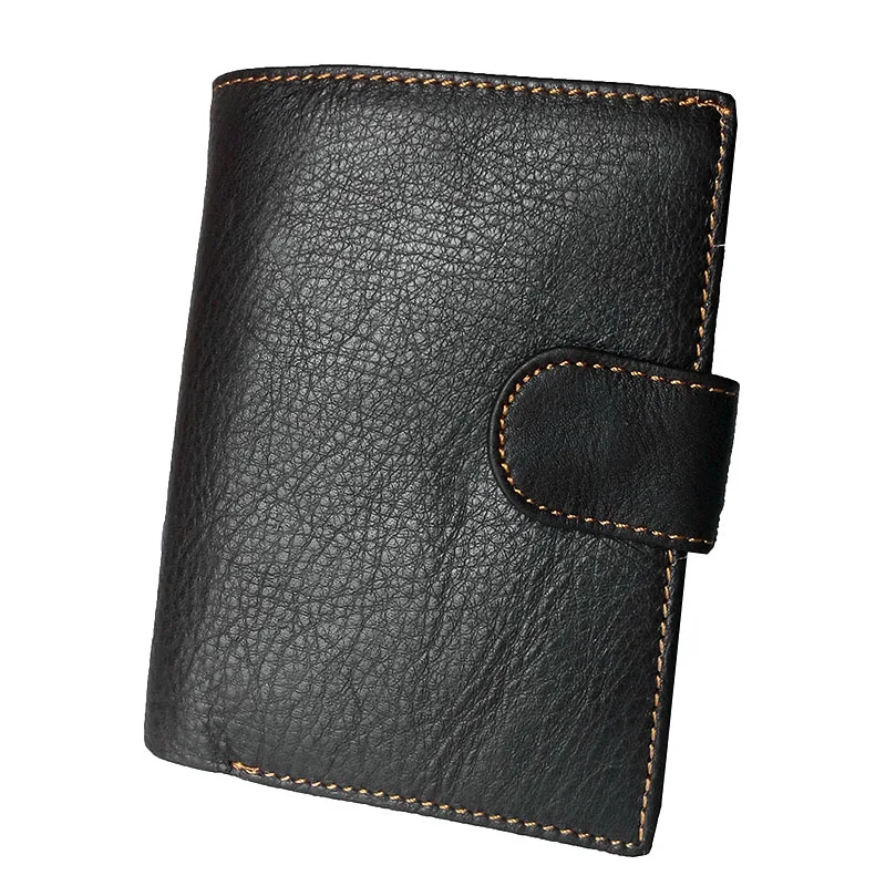 Genuine Cow Leather Mens Passport Holder Travel Wallets Man Cowhide
