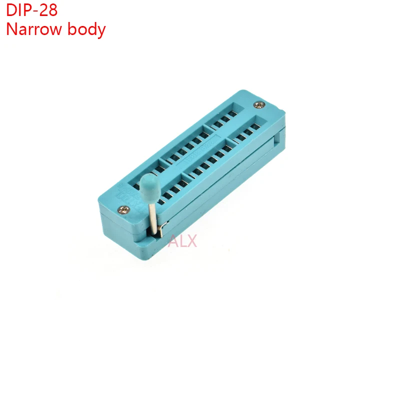 2 шт. зеленый узкий корпус DIP28 ZIF ZIP IC Разъем 28 P DIP чип тест адаптер 28 PIN dip-28 28 PIN 2,54 мм шаг разъем для PCB