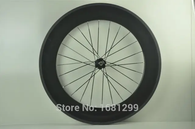 Best price at $173 Cheap 1pcs New 700C 88mm clincher rims Road Track Fixed Gear bike 3K UD 12K full carbon bicycle wheelsets 20.5/23/25mm width Free ship