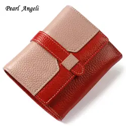 Жемчуг Angeli женский кошелек пояса из натуральной кожи Малый кредитной держатель для карт женский кошелек для монет клатч Portefeuille Femme