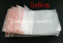 DoreenBeads 500 Self Sealing Zip Lock Plastic Bags 5x6cm (B03101), yiwu
