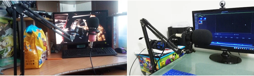 GEVO BM 700 Condenser Microphone Studio Wired Computer Mic BM700 NB-35 Holder For Microphone Pop Filter For kareoke PC Laptop 14