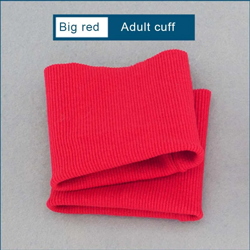 1 пара высококачественных эластичных вязанных манжетов, обрезная одежда, куртка, пальто, хлопковые эластичные мягкие запонки - Цвет: red