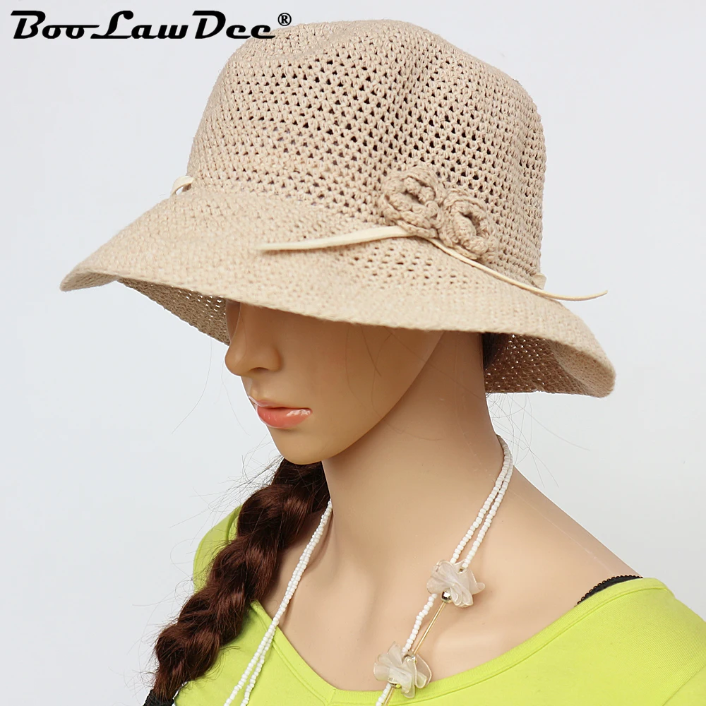 

BooLawDee new adult women linen and cotton bucket hats dome solid summer fisherman cap 56-58cm free size M302C