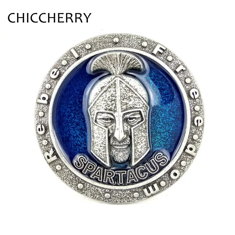 Novelty Cool Men's Belt Metal Buckle Spartacus Freedom Soldier Mask