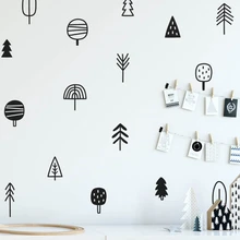 Cute Woodland Pine Tree Wall Decals Nursery Art Decor Forest Vinyl Wall Stickers Kids Bedroom Natural Decoration Cute Woodland Pine Tree Wall Decals Nursery Art Decor Forest Vinyl Wall Stickers Kids Bedroom Natural Decoration