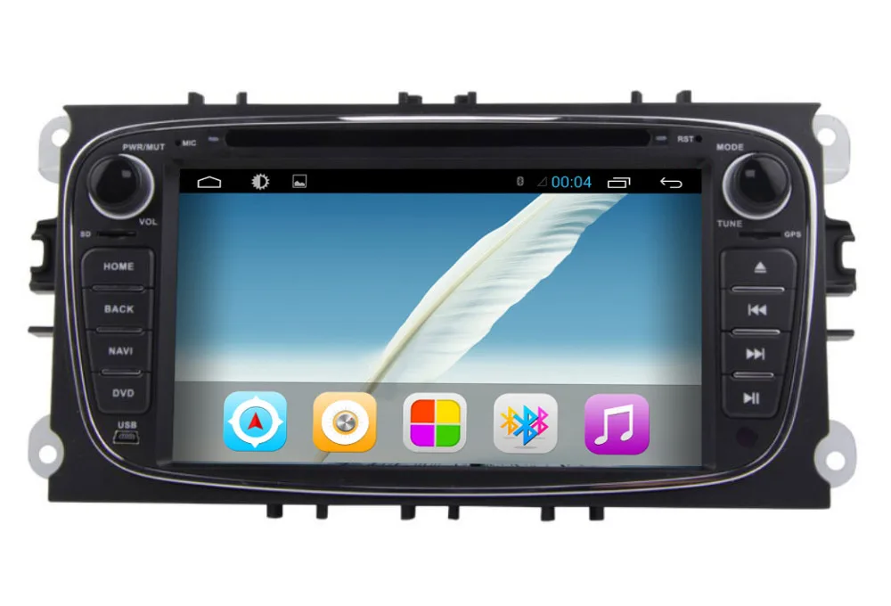 Flash Deal Android 7.1 Quad core 2 din Car DVD GPS For Ford Mondeo Focus S-max C-max Car Radio Navigation System support 3G DVR OBD 3
