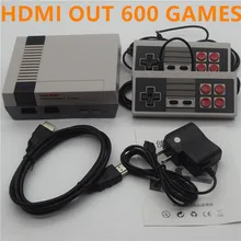 Ретро Familie HDMI Мини ТВ игровая консоль HD видео классические Ручные игры Spelers Ingebouwde 600 игры HD двойной геймпад управления