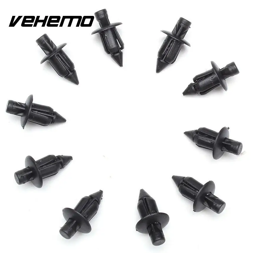 

Vehemo OEM 10x Rivet Motorcycle Fairing Trim Panel Fastener Clips 6mm For Honda Atv