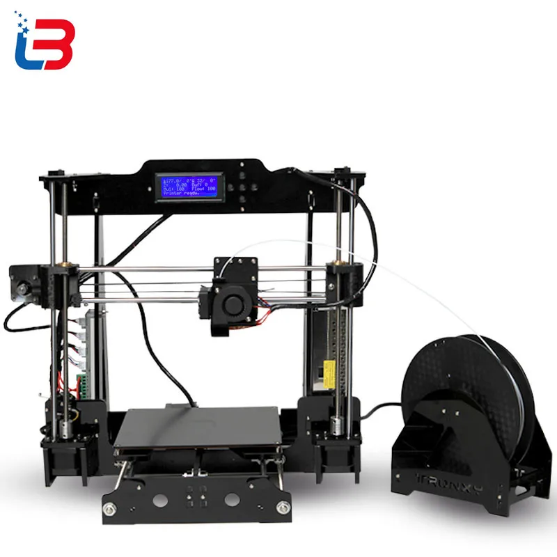 Высокоточный 3d принтер Reprap Prusa i3 j-head hotend bowden 3d принтер DIY kit с 1 рулоном нити 8 Гб SD карта 3d принтер