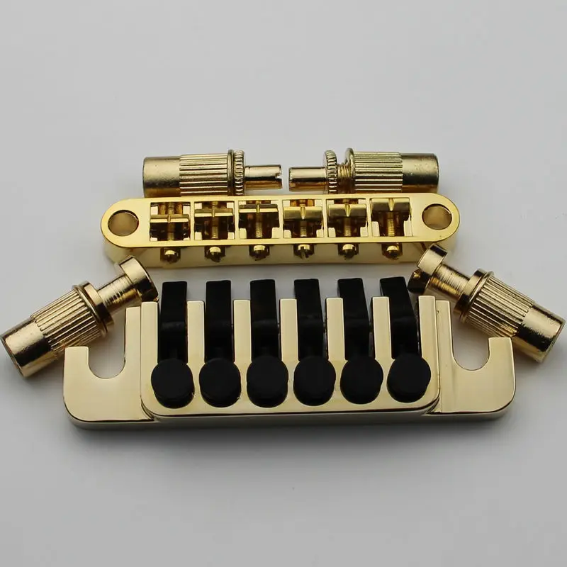 Vintage Lock Gold color TP 6 Tailpiece +BM003 Tune O Matic