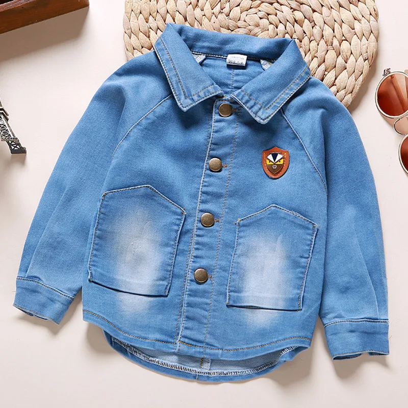 Baby Boys Girls Denim Jackets Spring Autumn Infant Outerwear & Coats