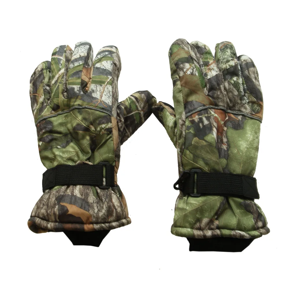 Army fans outdoor hunting camouflage gloves winter plus velvet thick
