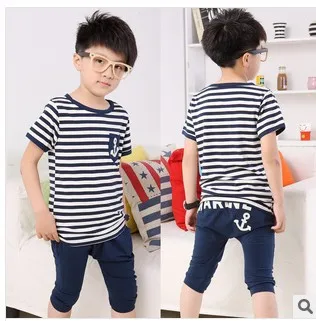 Retail One Set Baby Boys Stripe Clothing Sets Summer Sports Cotton Children Clothing 1Colors drop shipping
Retail One Set Baby Boys Stripe Clothing Sets Summer Sports Cotton Children Clothing 1Colors drop shipping