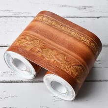 ПВХ Самоклеящиеся обои для рабочего стола 0,1*5 м плинтус, для стен Спальня Кухня наклейки линия талии Водонепроницаемый границы голени линии Papel