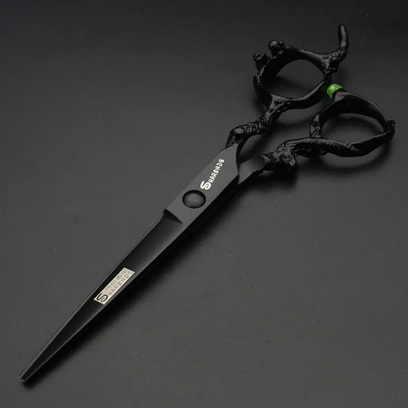 High Quality Pets Dogs Grooming Scissors 6 Inch Black Dragon Handle