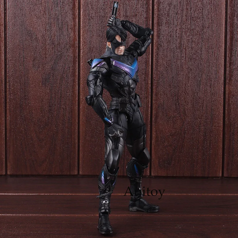 Фигурка Бэтмена Arkham Knight Play Arts Kai фигурка № 6 Nightwing ПВХ Коллекционная модель игрушки 25 см