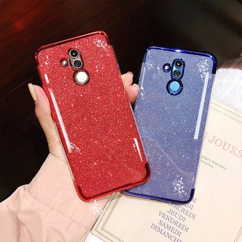 Блестящий чехол с покрытием для huawei Nova 3 3i mate 20 P20 lite pro Чехол для Honor 8X MX 7A Pro 7C 9 lite View 10 20 P smart чехол