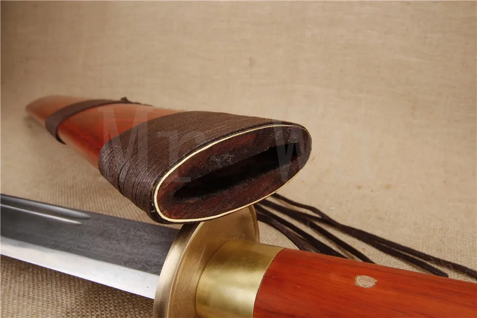 Традиционный китайский меч ручной работы медные фитинги китайские мечи складные стальные антикварные коллекции Ручная шлифовка из красного дерева