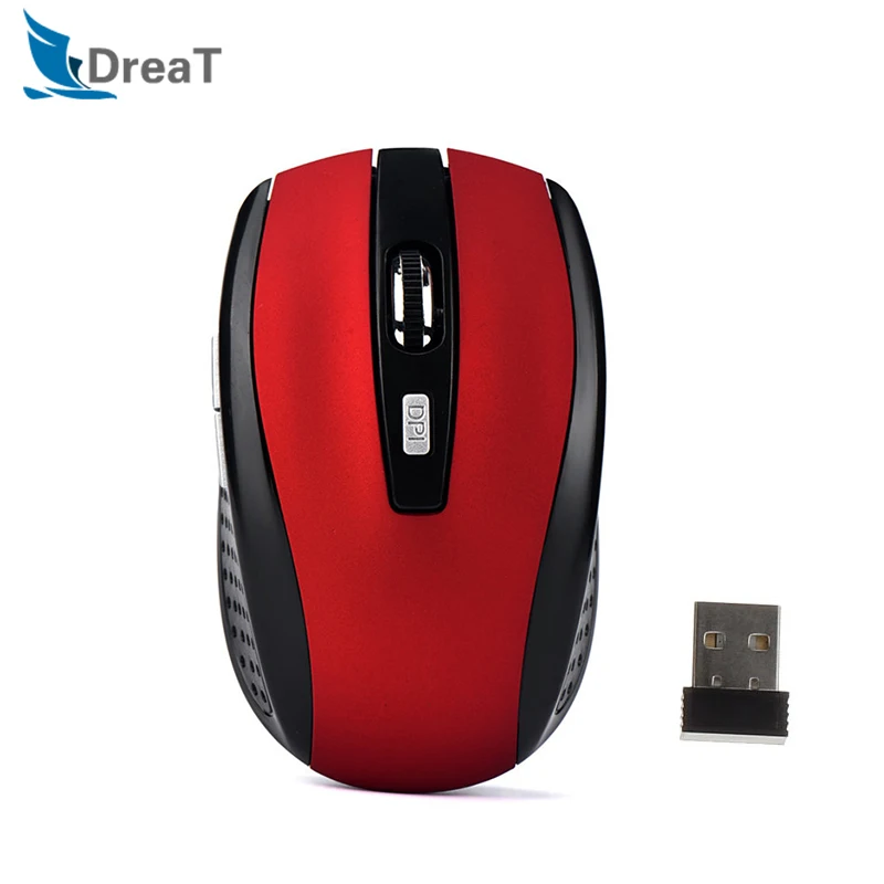 

Universal 2.4GHz Wireless Mouse 1600DPI Optical Computer Office Mice Silent PC Mause Rechargeable Ergonomic with USB Receiver