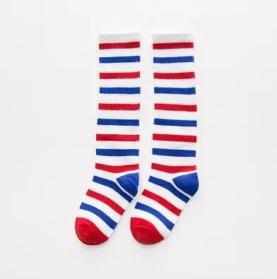 Носки для девочек; Meias Infantil; милые детские носки до колена; длинные носки без пятки; носки в Вертикальную Полоску; детские носки - Цвет: Темно-серый