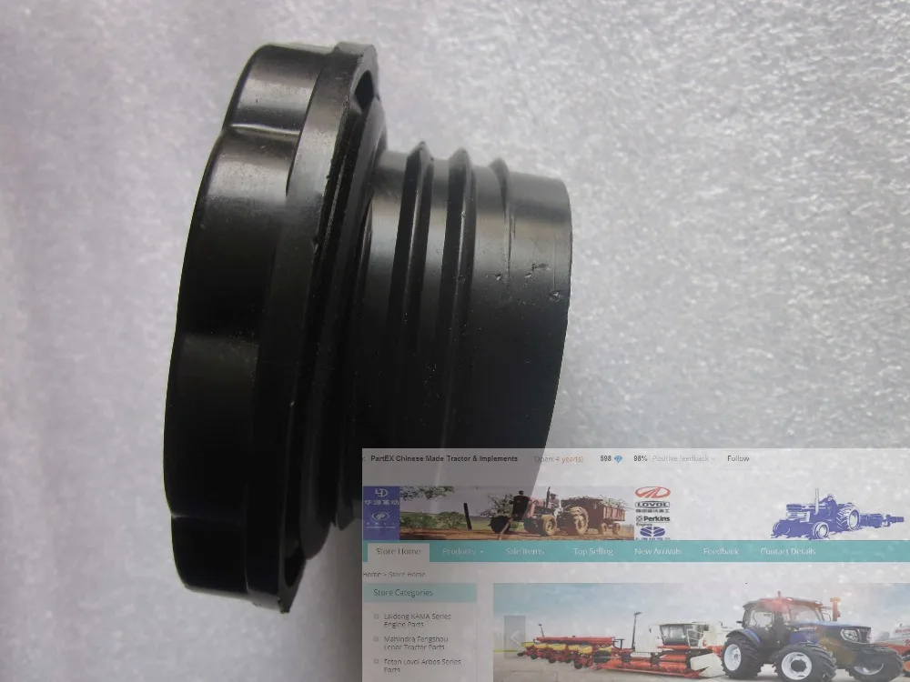 

JINMA 404 504 654 tractor parts, the fuel cap (plastic type), part number: 400.50.023A