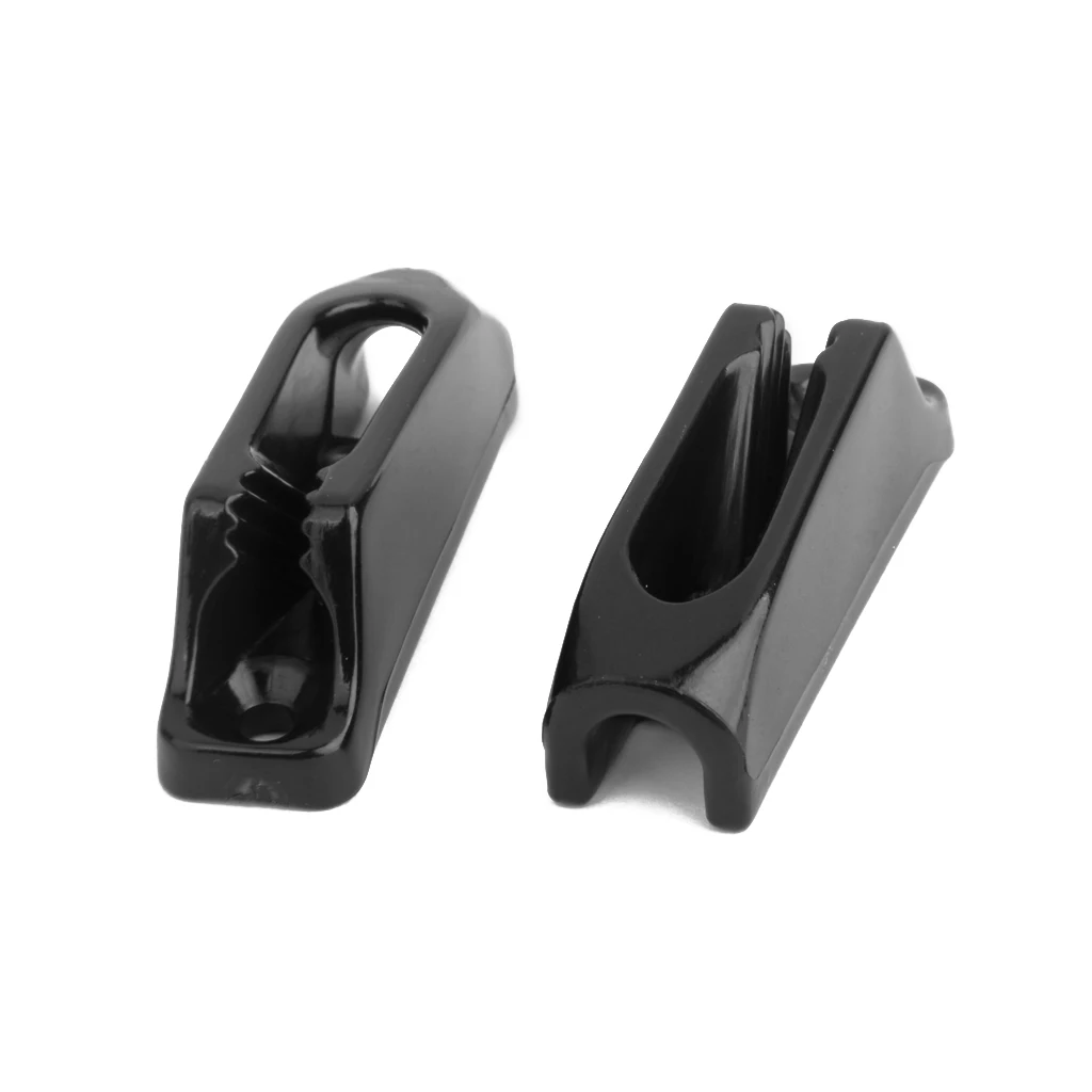 Marine Kayak Pulley Blocks, Pad Eyes Self-Lock Rope Runner for Anchor Trolley Kit Kayak Canoe Fishing Boat Dinghy Yaht Accessory