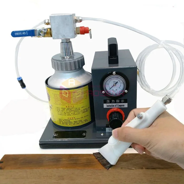 

1L Automatic Pneumatic Shoe Gluing Machine One Glue Gun+Brush Handle Glue Coating Machine