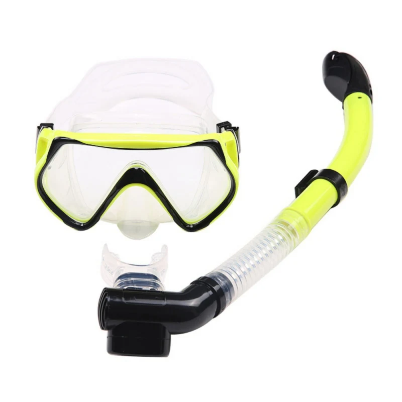 2018 New Snorkeling Swimming Goggles Set Liquid Silicone Scuba Diving