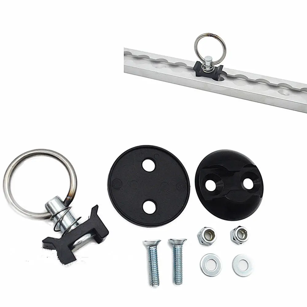 

1Set Track Aluminum Tie Down Anchor System Cargo Trailer Quick Disconnect