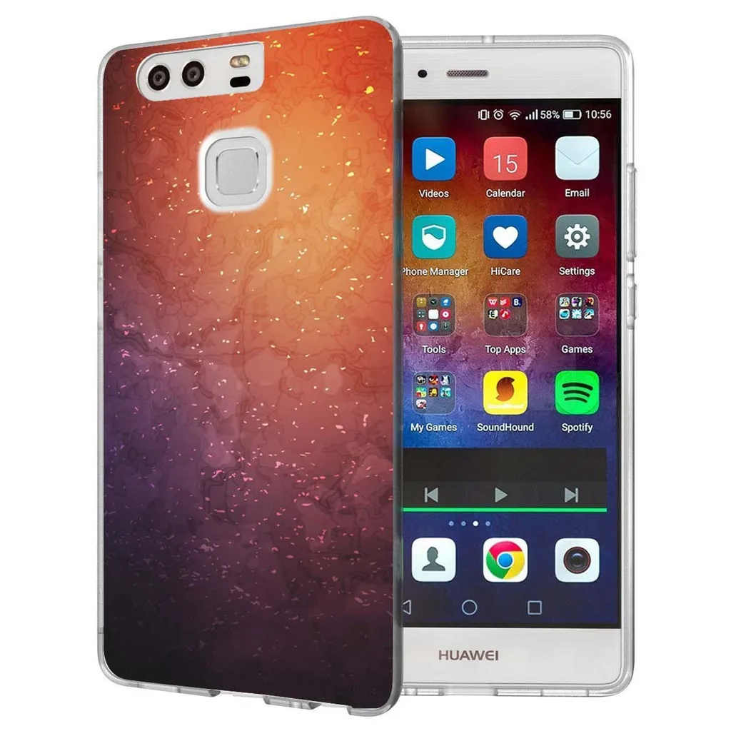 Чехол для Huawei P9 Lite (2016)/P8 (2016) книги по искусству горный хрусталь окрашены узор Ясно