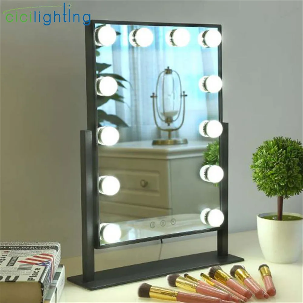  color changeable led vanity lights touch control mirror + light makeup lighting for dressing table  - 32916696928