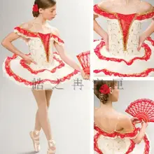 Распродажа Для женщин акриловое волокно из бамбукового волокна, балетное платье для детей Детский костюм для танцев модные Юбка для балета латинские, джаз с юбкой-пачкой