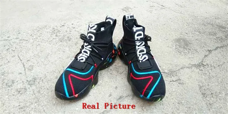 Зимняя Теплая мужская обувь для бега, дышащая спортивная обувь, мужские высокие спортивные уличные кроссовки с мехом, chaussure homme