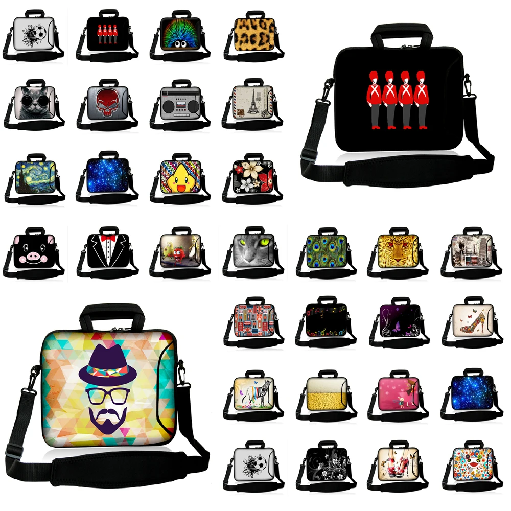 Laptop Messenger Bag Sleeve Bag 10.5 12 12.3 13.3 14 15.4 17Inch For Macbook Air/pro 13 IBM Acer Neoprene Heatproof PC Briefcase