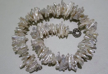 

Free Shipping Freshwater pearl necklace Regeneration of Pearl10x24mm 18INCH