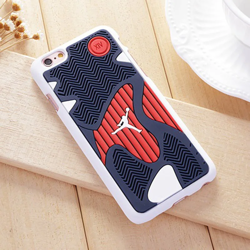 

New 3D Air Jordan Shoe Sole PVC+Rubber Case For iPhone6/iPhone6s, AJ jumpman Back Cover Phone Cases,6 Patterns, Free Shipping