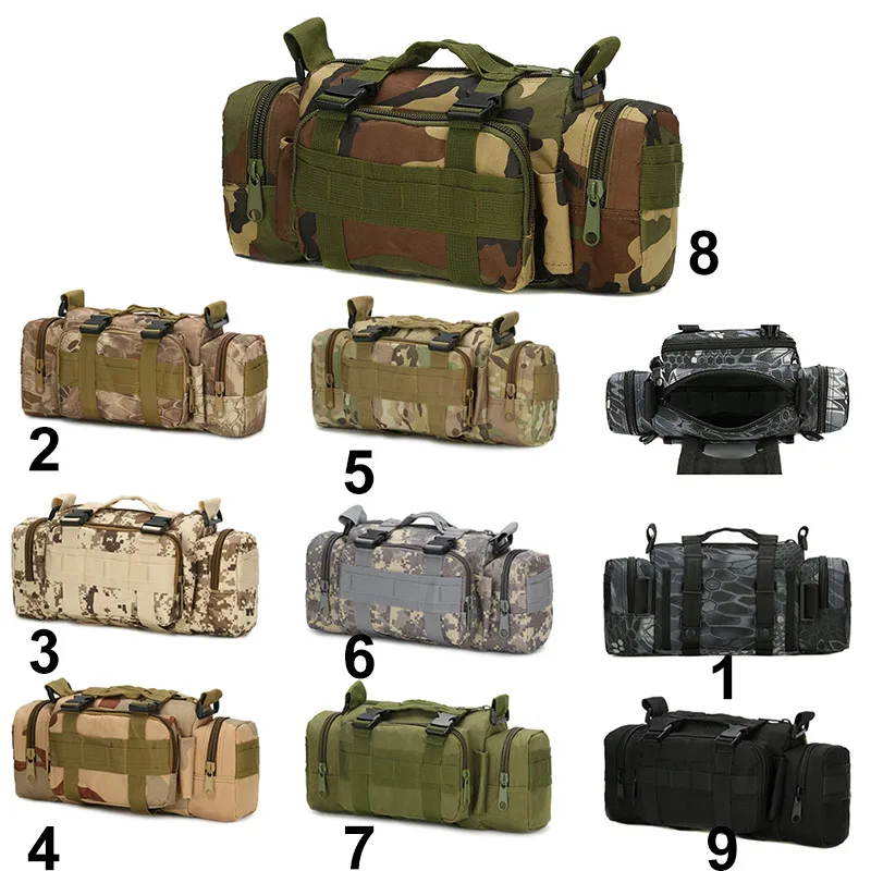 

Military Waist Bag Waterproof Tactical Sling Pack Outdoor Sport Rucksack Camping Carry Belt Bags B2Cshop