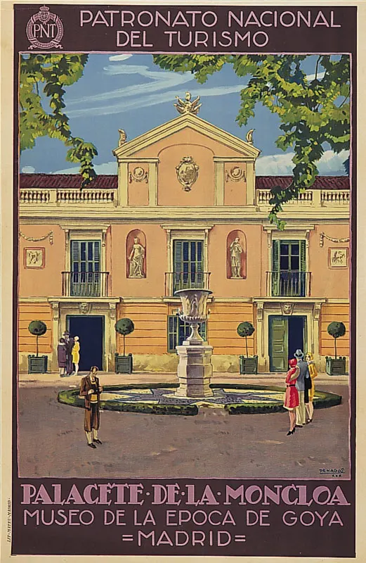 Vintage Iberia Spanish Airlines Malaga Poster A3//A4 Print