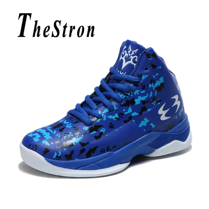 

Kids Basketball Shoes Boys Sneakers Rubber Sole Children Boys Basketball Sneakers Blue Black Basket Ball Sport Shoes Kids