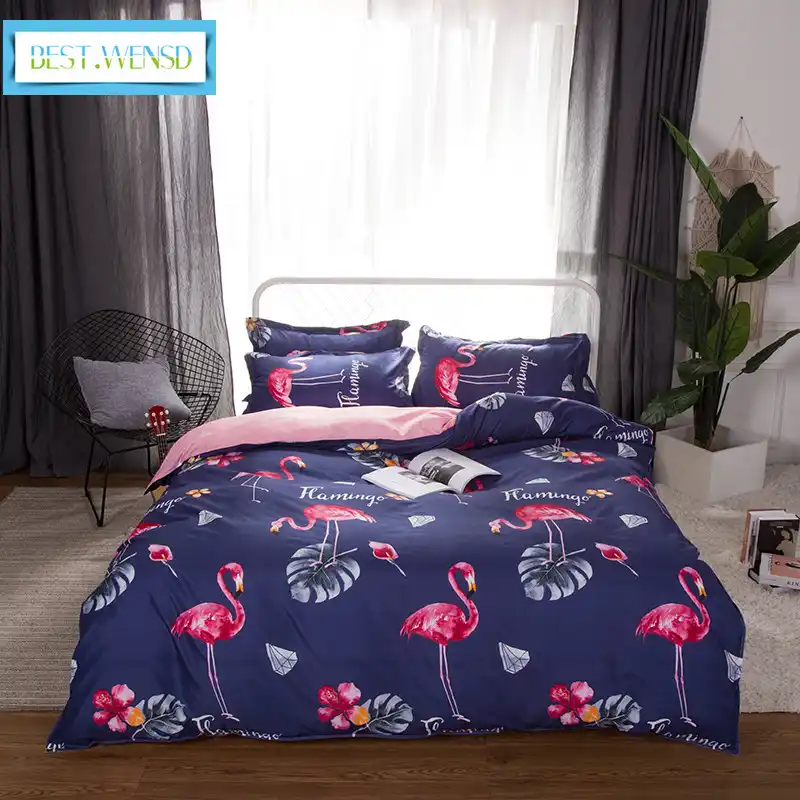 Best Wensd 2018 Full Kid Edredom Flamingos Bedding Sets High Quality Luxury Bed Sets King Bed Covers And Comforters Bedspread Bedding Sets Aliexpress