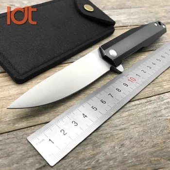 

LDT Tiger Shark Folding Knife D2 Blade TC4 Titanium Handle Camping Knife Whale Shark Outdoor Survival Hunting Knives EDC Tools