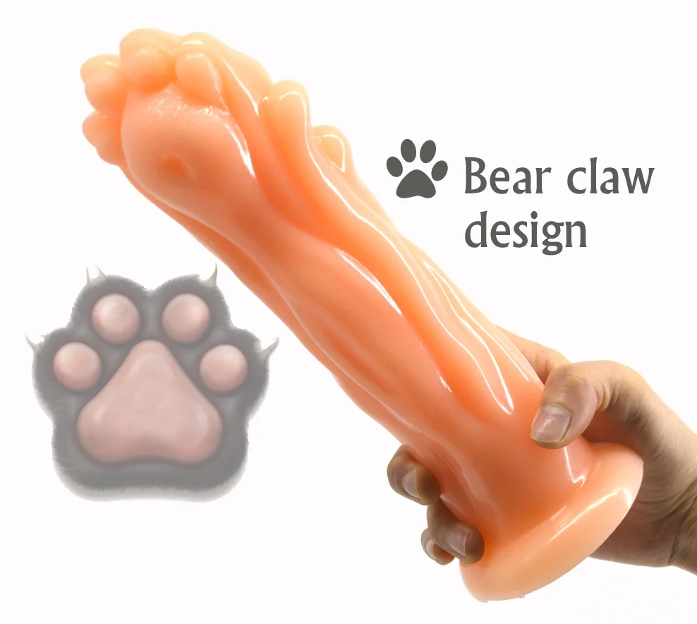 Realistic Bear Paw Dildo Huge Dildo super large Thick anal plug strong sucker big butt stimulate adult sex product Pleasure wand