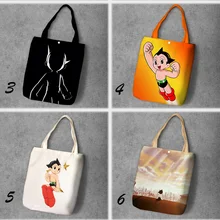 IVYYE/Супер детская мода; аниме; Складная парусиновая сумка для покупок; повседневные сумки на плечо; Индивидуальная сумка-тоут; женская обувь для девочек; Новинка